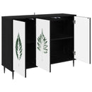 Sideboard HANAU Sort eg 102 x 33 x 76 cm Konstrueret træ