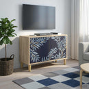 TV-skab DOKKUM 69 x 33 x 50 cm Sonoma-eg Konstrueret træ