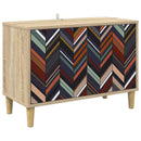 TV-skab OMMEN 69 x 33 x 50 cm Sonoma-eg Konstrueret træ