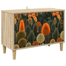 TV-skab ZAANDAM 69 x 33 x 50 cm Sonoma-eg Konstrueret træ