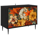 TV-skab GENNEP 69 x 33 x 50,5 cm Sort eg Konstrueret træ