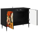 TV-skab GENNEP 69 x 33 x 50,5 cm Sort eg Konstrueret træ