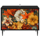 TV-skab GENNEP 69 x 33 x 50,5 cm Sort eg Konstrueret træ