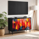 TV-skab HEESCH 69 x 33 x 50,5 cm Sort eg Konstrueret træ