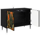 TV-skab ZAANDAM 69 x 33 x 50,5 cm Sort eg Konstrueret træ