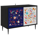 TV-skab MAINZ 69 x 33 x 50,5 cm Sort eg Konstrueret træ