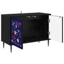 TV-skab MAINZ 69 x 33 x 50,5 cm Sort eg Konstrueret træ