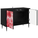 TV-skab AACHEN 69 x 33 x 50,5 cm Sort eg Konstrueret træ