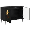 TV-skab BREMEN 69 x 33 x 50,5 cm Sort eg Konstrueret træ