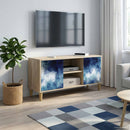 TV-skab RAALTE 102 x 33 x 50 cm Sonoma-eg Konstrueret træ