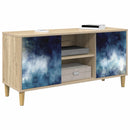 TV-skab RAALTE 102 x 33 x 50 cm Sonoma-eg Konstrueret træ