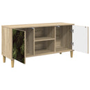 TV-skab ELBURG 102 x 33 x 50 cm Sonoma-eg Konstrueret træ