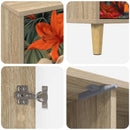 TV-skab GENNEP 102 x 33 x 50 cm Sonoma-eg Konstrueret træ