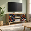 TV-skab OMMEN 102 x 33 x 50 cm Sonoma-eg Konstrueret træ