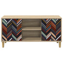 TV-skab OMMEN 102 x 33 x 50 cm Sonoma-eg Konstrueret træ