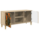 TV-skab ZAANDAM 102 x 33 x 50 cm Sonoma-eg Konstrueret træ