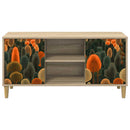 TV-skab ZAANDAM 102 x 33 x 50 cm Sonoma-eg Konstrueret træ