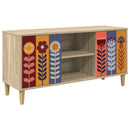 TV-skab ESSEN 102 x 33 x 50 cm Sonoma-eg Konstrueret træ