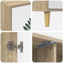 TV-skab HANAU 102 x 33 x 50 cm Sonoma-eg Konstrueret træ