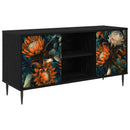 TV-skab LOCHEM 102 x 33 x 51 cm Sort eg Konstrueret træ
