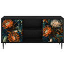 TV-skab LOCHEM 102 x 33 x 51 cm Sort eg Konstrueret træ