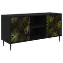 TV-skab ELBURG 102 x 33 x 51 cm Sort eg Konstrueret træ
