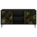 TV-skab ELBURG 102 x 33 x 51 cm Sort eg Konstrueret træ