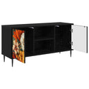 TV-skab GENNEP 102 x 33 x 51 cm Sort eg Konstrueret træ