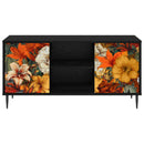 TV-skab GENNEP 102 x 33 x 51 cm Sort eg Konstrueret træ