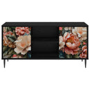 TV-skab BORNE 102 x 33 x 51 cm Sort eg Konstrueret træ