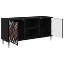 TV-skab OMMEN 102 x 33 x 51 cm Sort eg Konstrueret træ
