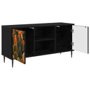 TV-skab ZAANDAM 102 x 33 x 51 cm Sort eg Konstrueret træ