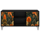 TV-skab ZAANDAM 102 x 33 x 51 cm Sort eg Konstrueret træ