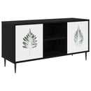 TV-skab HANAU 102 x 33 x 51 cm Sort eg Konstrueret træ