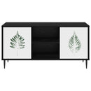 TV-skab HANAU 102 x 33 x 51 cm Sort eg Konstrueret træ
