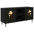 TV-skab BREMEN 102 x 33 x 51 cm Sort eg Konstrueret træ
