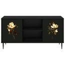 TV-skab BREMEN 102 x 33 x 51 cm Sort eg Konstrueret træ