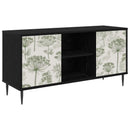 TV-skab GOTHA 102 x 33 x 51 cm Sort eg Konstrueret træ
