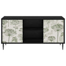TV-skab GOTHA 102 x 33 x 51 cm Sort eg Konstrueret træ
