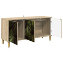 TV-skab ELBURG 102 x 33 x 50 cm Sonoma-eg Konstrueret træ
