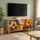TV-skab GENNEP 102 x 33 x 50 cm Sonoma-eg Konstrueret træ