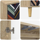 TV-skab OMMEN 102 x 33 x 50 cm Sonoma-eg Konstrueret træ