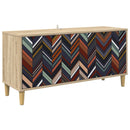 TV-skab OMMEN 102 x 33 x 50 cm Sonoma-eg Konstrueret træ