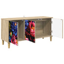 TV-skab KIEL 102 x 33 x 50 cm Sonoma-eg Konstrueret træ