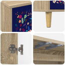 TV-skab MAINZ 102 x 33 x 50 cm Sonoma-eg Konstrueret træ