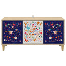 TV-skab MAINZ 102 x 33 x 50 cm Sonoma-eg Konstrueret træ