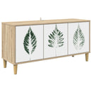 TV-skab HANAU 102 x 33 x 50 cm Sonoma-eg Konstrueret træ