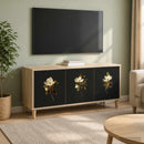 TV-skab BREMEN 102 x 33 x 50 cm Sonoma-eg Konstrueret træ