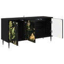 TV-skab RHENEN 102 x 33 x 51 cm Sort eg Konstrueret træ