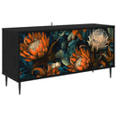 TV-skab LOCHEM 102 x 33 x 51 cm Sort eg Konstrueret træ